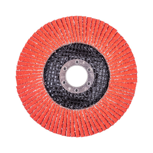 Круг лепестковый с керамическим абразивом для шлифования по нержавеющей стали FTL Everest 27 125 х 22,2 мм P40 по ценам производителя в Санкт-Петербурге с доставкой по всей России