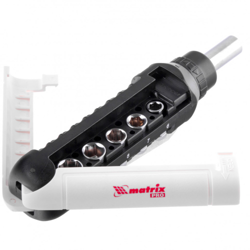 Отвертка реверсивная с набором бит и торцевых головок, 15 шт, CrV Matrix Pro купить в Москве с доставкой по всей России | ProtosMarket.ru