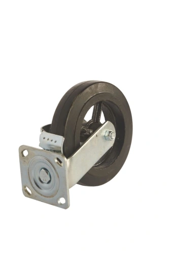 Колесо большегрузное поворотное SCdb 80 200 мм обрезиненное с тормозом (N) по ценам производителя в Санкт-Петербурге с доставкой по всей России