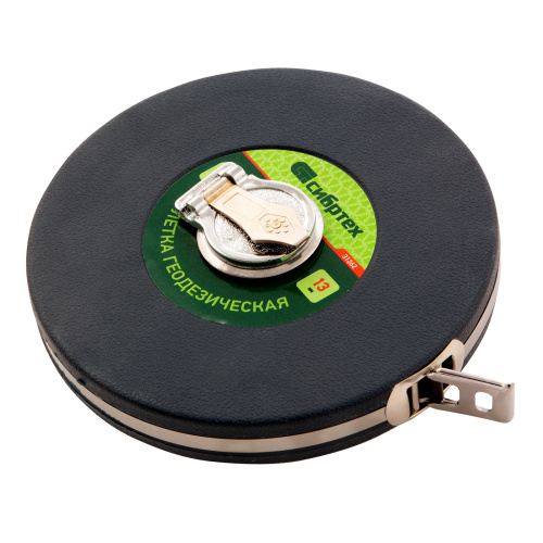 Рулетка геодезическая 30 м х 13 мм, закрытый корпус, фибергласовая лента Сибртех по ценам производителя в Санкт-Петербурге с доставкой по всей России