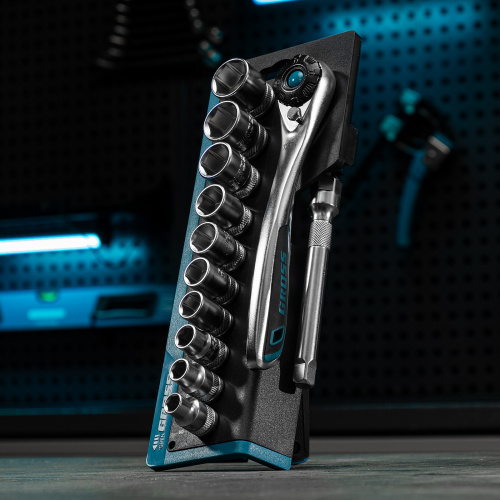 Набор торцевых головок, трещотка 120 зубьев, 3/8", CrV, 12 предметов Gross купить в Москве с доставкой по всей России | ProtosMarket.ru