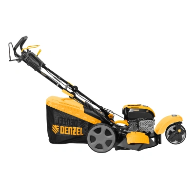 Бензиновая газонокосилка GLT-460SP-T, Trike 149 см3, 46 см, привод, панель, 60л Denzel купить в Москве с доставкой по всей России | ProtosMarket.ru