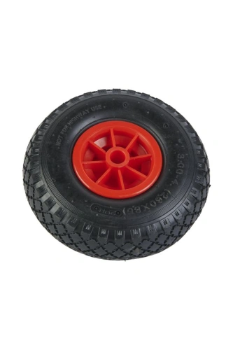 Колесо пневматическое резиновое 260 мм PR1805-2 (красное) по ценам производителя в Санкт-Петербурге с доставкой по всей России