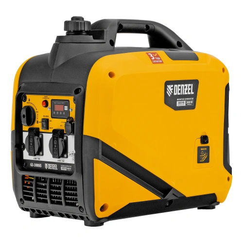 Генератор инверторный GS-3000iS, 3,0 кВт, 230 В, закрытый корпус, ручной старт DENZEL по ценам производителя в Санкт-Петербурге с доставкой по всей России