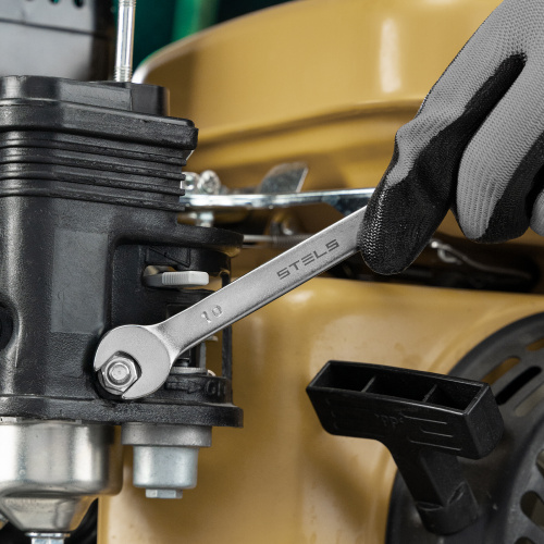 Набор ключей комбинированных, 8-19 мм, 8 шт, CrV, матовый хром Stels купить в Москве с доставкой по всей России | ProtosMarket.ru