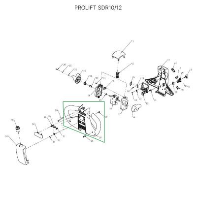 Корпус ручки для самоходных штабелеров SDR/SDK и самоходной тележки SD20 купить в Москве с доставкой по всей России | ProtosMarket.ru