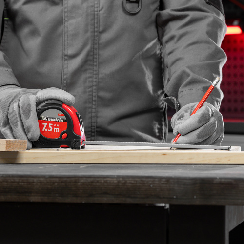 Рулетка Status Magnet fixation,7,5 м х 25 мм,обрезиненный корпус,зацеп с магнитом Matrix по ценам производителя в Санкт-Петербурге с доставкой по всей России