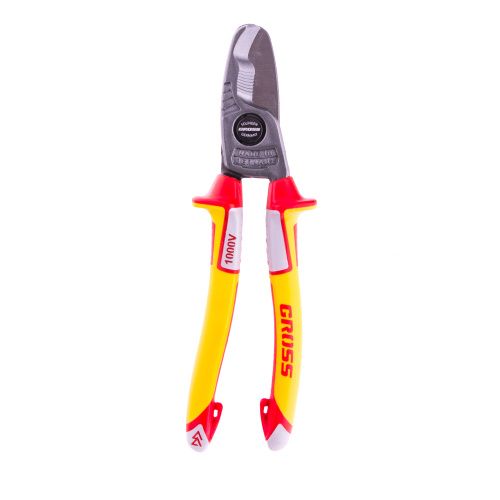 Кабелерез, диэлектрические рукоятки до 1000 В, трехкомпонентные рукоятки, 210 мм Gross купить в Москве с доставкой по всей России | ProtosMarket.ru