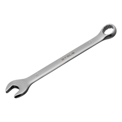 Ключ комбинированный, 12 мм, CrV, матовый хром Stels купить в Москве с доставкой по всей России | ProtosMarket.ru