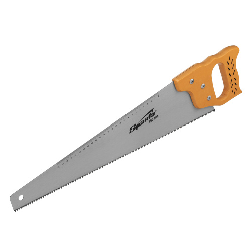 Ножовка по дереву, 500 мм, 7-8 TPI, каленый зуб, линейка, деревянная рукоятка Sparta купить в Москве с доставкой по всей России | ProtosMarket.ru