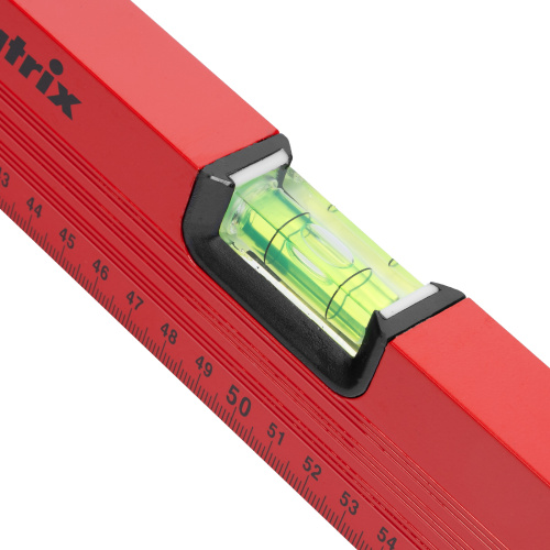 Уровень алюминиевый, 1000 мм, 3 глазка, красный, линейка Matrix по ценам производителя в Санкт-Петербурге с доставкой по всей России