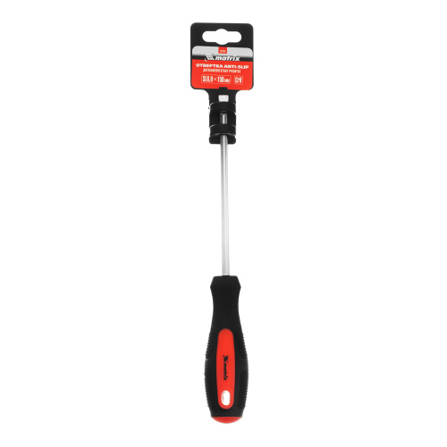 Отвертка Anti-Slip, SL6 х 150 мм, CrV, двухкомпонентная рукоятка Matrix по ценам производителя в Санкт-Петербурге с доставкой по всей России