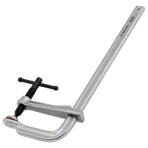 Струбцина F-образная, 120x300мм, кованая Denzel купить в Москве с доставкой по всей России | ProtosMarket.ru