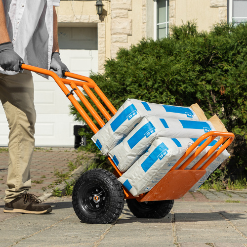 Тележка ручная 2-х колесная, облегченная, г/п 150кг, откидная платформа 430х355мм Сибртех по ценам производителя в Санкт-Петербурге с доставкой по всей России