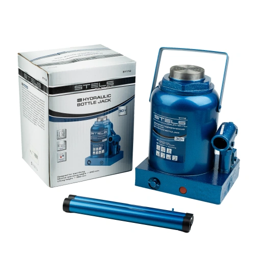 Домкрат гидравлический бутылочный, 30 т, H подъема 240-370 мм Stels по ценам производителя в Санкт-Петербурге с доставкой по всей России