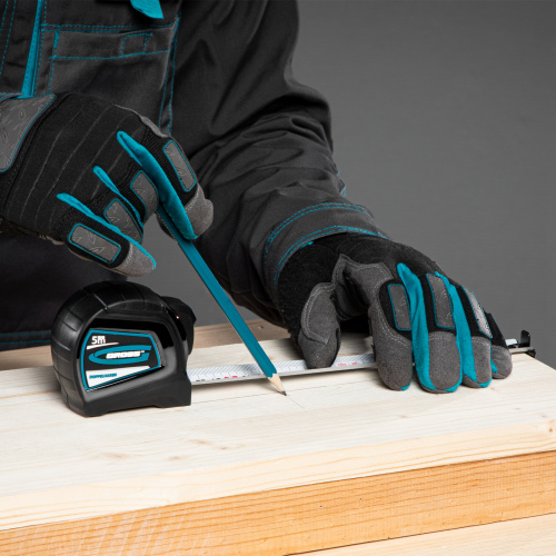 Рулетка "Doppelhaken",5 м x 25 мм,двухсторонний зацеп,Нейлон,двусторонняя шкала,автоматическая фиксация Gross по ценам производителя в Санкт-Петербурге с доставкой по всей России