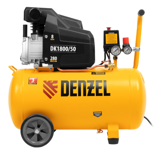 Компрессор воздушный DK1800/50, Х-PRO 1.8 кВт, 280л/мин, 50л Denzel по ценам производителя в Санкт-Петербурге с доставкой по всей России