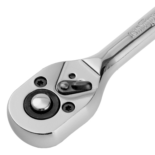 Ключ-трещотка 1/4", 45 зубьев, цельнометаллический, с быстрым сбросом, CrV, хром Сибртех по ценам производителя в Санкт-Петербурге с доставкой по всей России