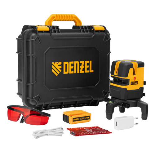 Лазерный уровень LX 05 Red, 20 м, 635 нм, аккумулятор Li 5200 mAh, резьба 5/8" Denzel купить в Москве с доставкой по всей России | ProtosMarket.ru