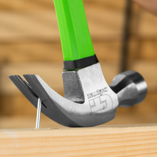 Молоток-гвоздодер, 450 г, фибергласовая обрезиненная рукоятка Сибртех купить в Москве с доставкой по всей России | ProtosMarket.ru