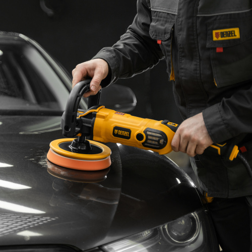 Машина полировальная CP-180, 1400 Вт, 180 мм, 0-3000 об/мин Denzel купить в Москве с доставкой по всей России | ProtosMarket.ru