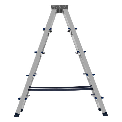 Стремянка двусторонняя 5 ступеней, алюминиевая, Сибртех купить в Москве с доставкой по всей России | ProtosMarket.ru