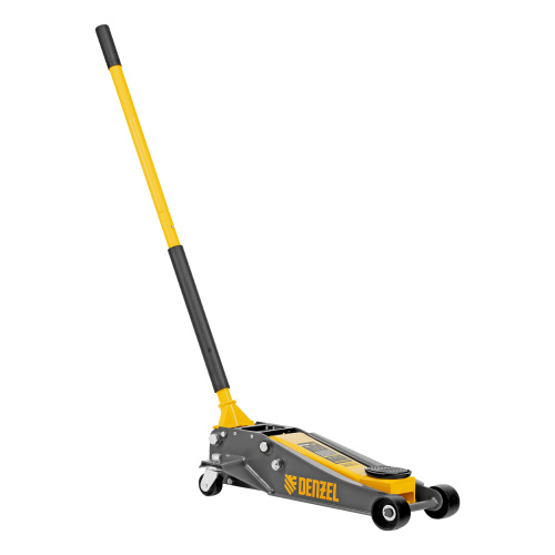 Домкрат гидравлический подкатной, 3 т, 125-470 мм, быстрый подъем, проф. Denzel по ценам производителя в Санкт-Петербурге с доставкой по всей России