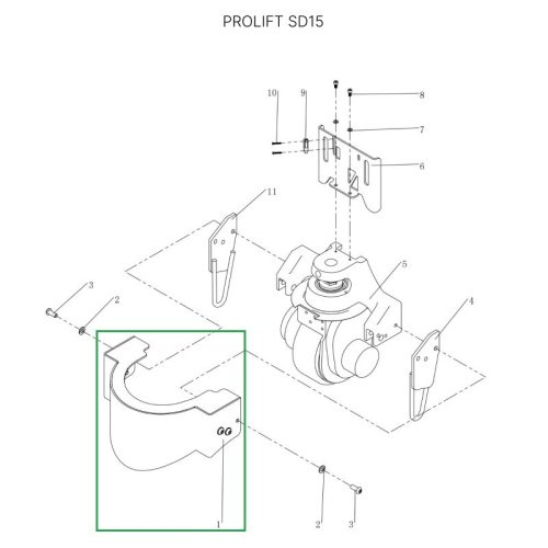 Кожух моторного отсека для тележек SD15 по ценам производителя в Санкт-Петербурге с доставкой по всей России