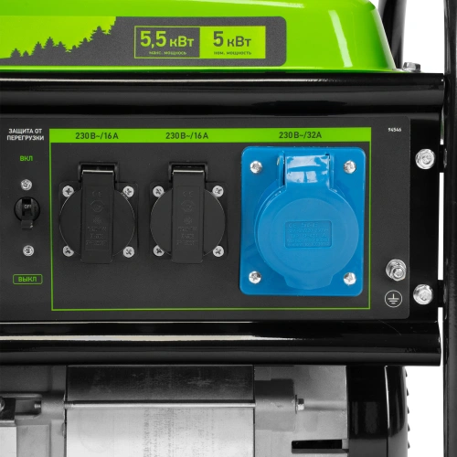 Генератор бензиновый БС-6500, 5.5 кВт, 230В, четырехтактный, 25 л, ручной стартер Сибртех по ценам производителя в Санкт-Петербурге с доставкой по всей России