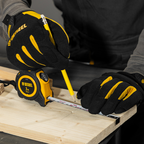 Рулетка 3м х 16мм, обрезиненный корпус, автоматическая фиксация Denzel купить в Москве с доставкой по всей России | ProtosMarket.ru