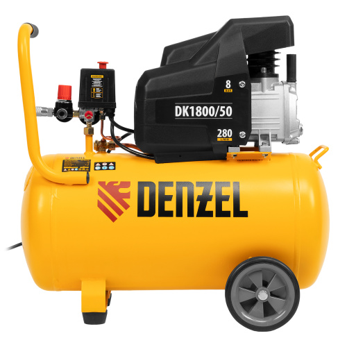 Компрессор воздушный DK1800/50, Х-PRO 1.8 кВт, 280л/мин, 50л Denzel по ценам производителя в Санкт-Петербурге с доставкой по всей России