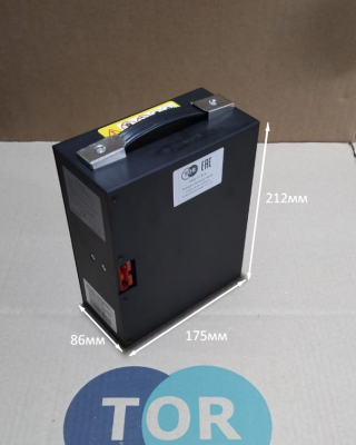 Аккумулятор литий-полимерный (Li-pol) 48В/10Ач 175х87х210  для тележек PPTH/EPT/EPTH купить в Москве с доставкой по всей России | ProtosMarket.ru