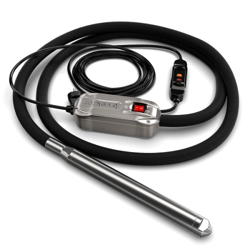 Высокочастотный глубинный вибратор со встроенным преобразователем 7 м Vektor EL 40 купить в Москве с доставкой по всей России | ProtosMarket.ru