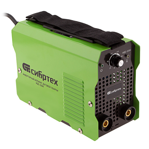 Инверторный аппарат дуговой сварки ИДС-220K, 220 А, ПВ 80%, диаметр электрода 1,6-5 мм Сибртех по ценам производителя в Санкт-Петербурге с доставкой по всей России