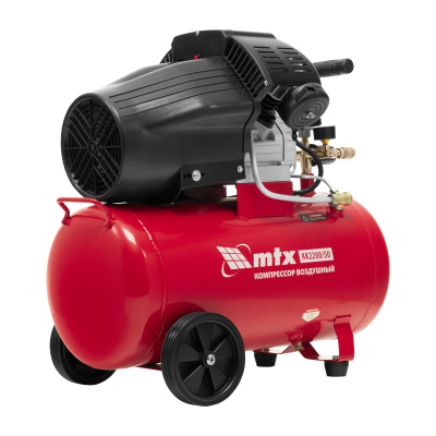 Компрессор воздушный КК-2200/50, 2,2 кВт, 350 л/мин, 50 л, прямой привод, масляный MTX купить в Москве с доставкой по всей России | ProtosMarket.ru