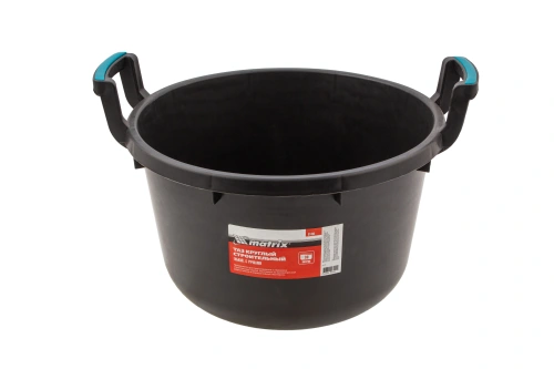 Таз круглый строительный гибкий с ручками, 30 л Matrix купить в Москве с доставкой по всей России | ProtosMarket.ru