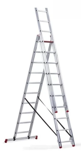 Лестница 3-х секционная алюминиевая 3*10 по ценам производителя в Санкт-Петербурге с доставкой по всей России