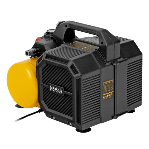 Компрессор  DLS750/6 безмасляный малошумный 750 Вт, 140 л/мин,ресивер 6 л Denzel по ценам производителя в Санкт-Петербурге с доставкой по всей России