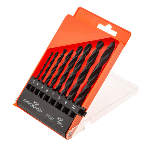 Набор сверл по металлу, 3-10 мм, (через 1 мм) HSS 8 шт, цилиндрический хвостовик Sparta купить в Москве с доставкой по всей России | ProtosMarket.ru