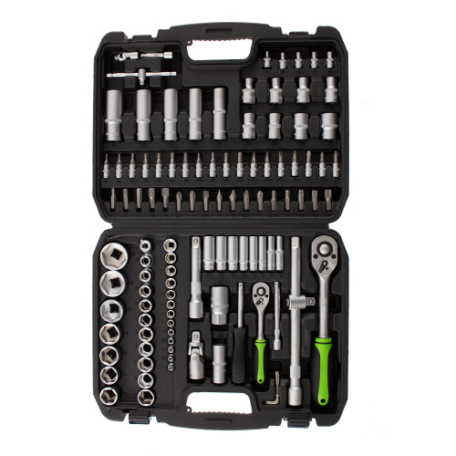 Набор инструмента, 1/2", 1/4", пластиковый кейс, 108 предметов Сибртех купить в Москве с доставкой по всей России | ProtosMarket.ru