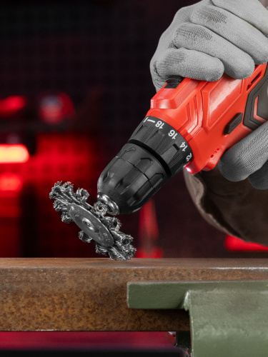 Щетка для дрели, 75 мм, плоская со шпилькой, крученая металлическая проволока Matrix по ценам производителя в Санкт-Петербурге с доставкой по всей России