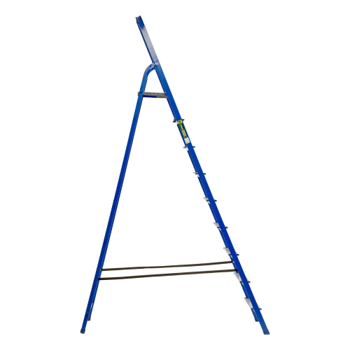 Стремянка, 9 ступеней, стальной профиль, алюминиевые ступени Сибртех купить в Москве с доставкой по всей России | ProtosMarket.ru