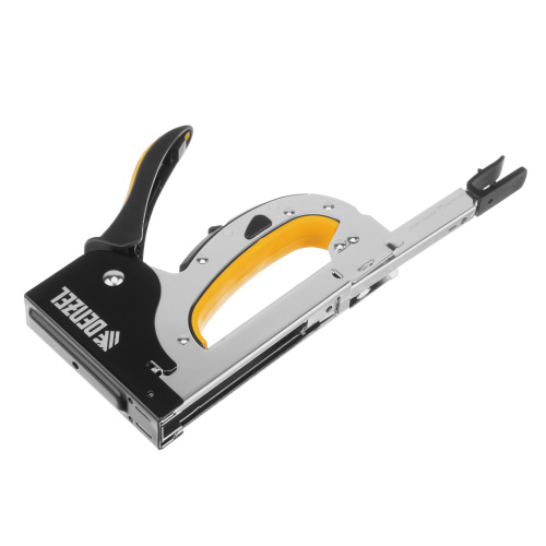 Степлер мебельный, стальной корпус, быстрая загрузка, регул. силы удара, тип 53, 4-14 мм Denzel купить в Москве с доставкой по всей России | ProtosMarket.ru