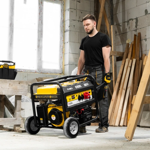 Генератор бензиновый PS 80 E-3, 6.6 кВт, 400 В, 25 л, электростартер Denzel по ценам производителя в Санкт-Петербурге с доставкой по всей России