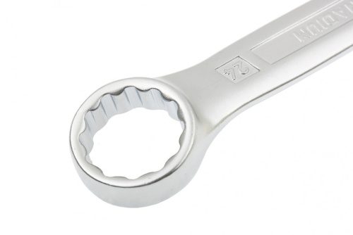 Ключ комбинированный 24 мм, CrV, холодный штамп Gross по ценам производителя в Санкт-Петербурге с доставкой по всей России