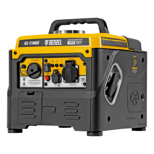 Генератор инверторный GS-1100iF, 1,1 кВт, 230 В, ручной старт DENZEL по ценам производителя в Санкт-Петербурге с доставкой по всей России