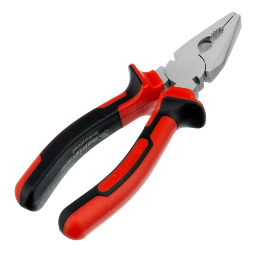 Плоскогубцы Nickel, 160 мм, никелированные, двухкомпонентные рукоятки Matrix купить в Москве с доставкой по всей России | ProtosMarket.ru