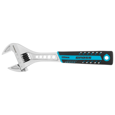 Ключ разводной, 250 мм, CrV, двухкомпонентная ручка Gross купить в Москве с доставкой по всей России | ProtosMarket.ru