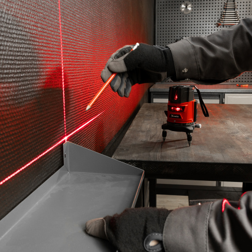 Лазерный уровень CRX-30R, 30 м, красный луч, батарейки, резьба 5/8" MTX купить в Москве с доставкой по всей России | ProtosMarket.ru