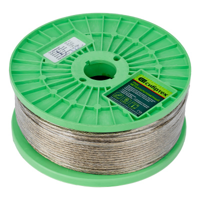 Трос металлополимерный прозрачный ПР-3.0, толщина 3.0 мм, катушка 200 метров Сибртех купить в Москве с доставкой по всей России | ProtosMarket.ru